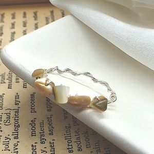 Sterling Silver Mother of Pearl Stacker